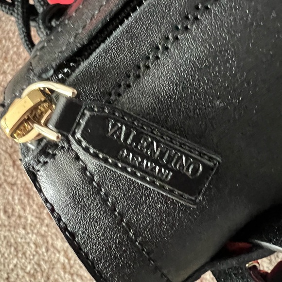 Valentino Garavani Black Studded Combat Boots - Picture 6 of 16